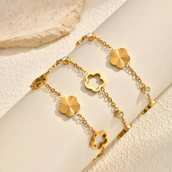 Armkette/ Armband in Gold, mit verschiedenen Motiven