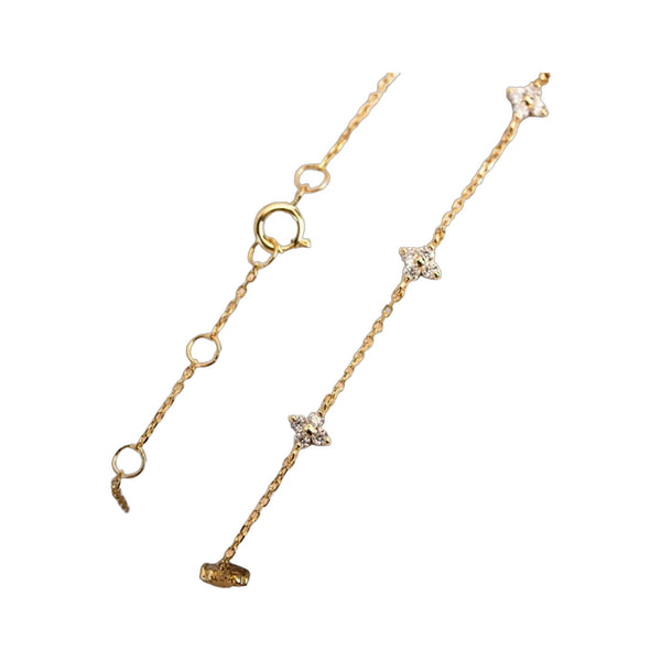 Armkette/ Armband mit weißen Steinen